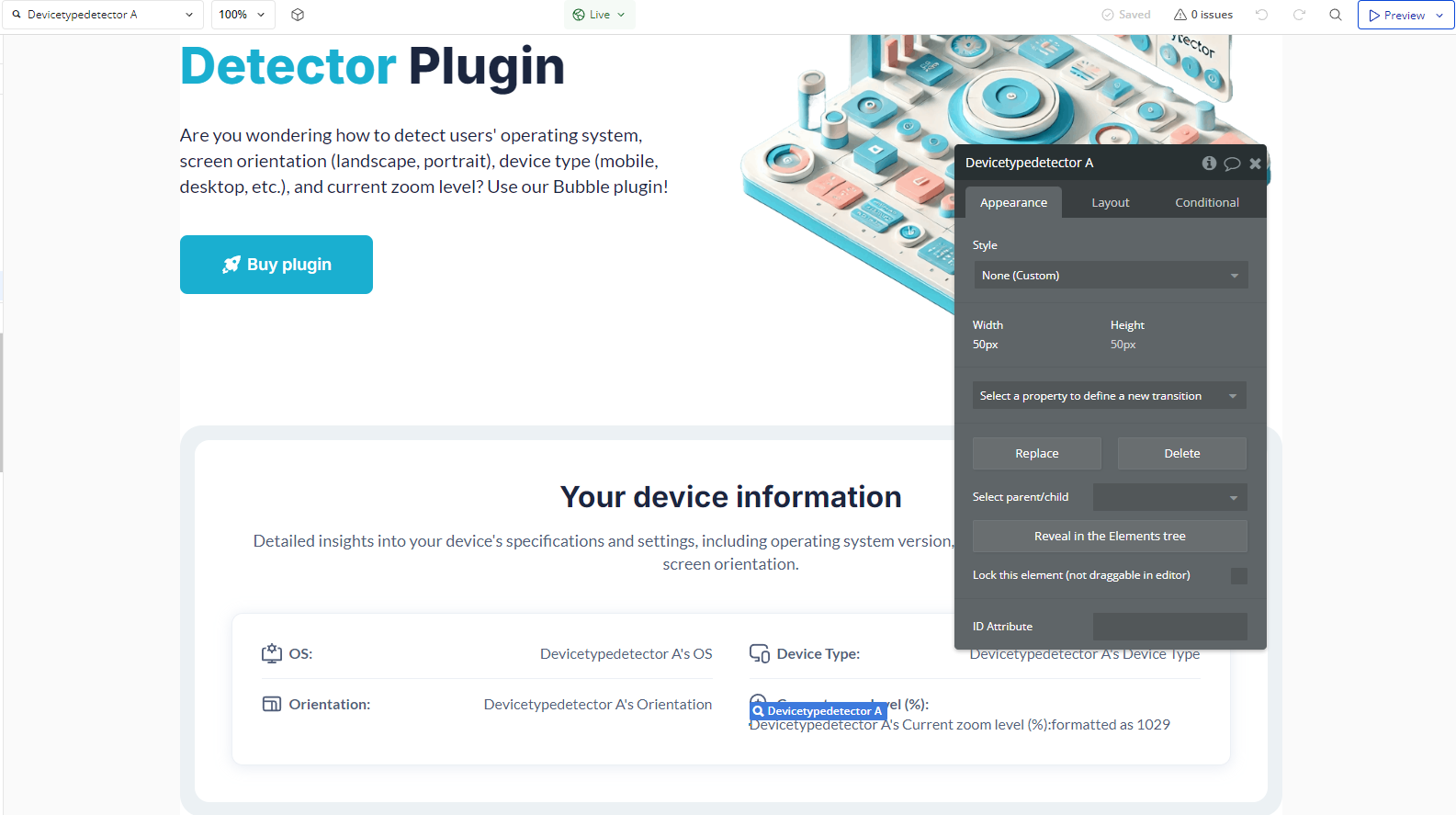 Element → Device Type Detector.