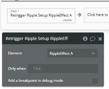 Workflow action → Retrigger Ripple Setup.