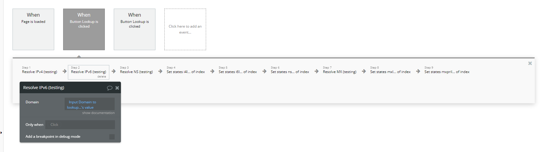 Workflow → Resolve IPv6.