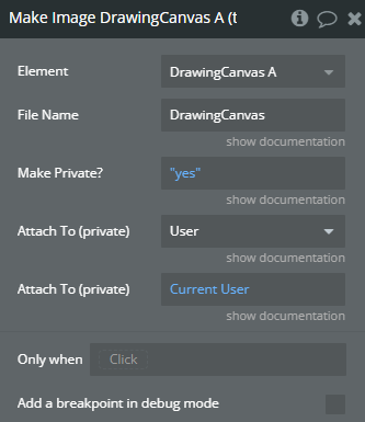 Workflow action → Make Image.