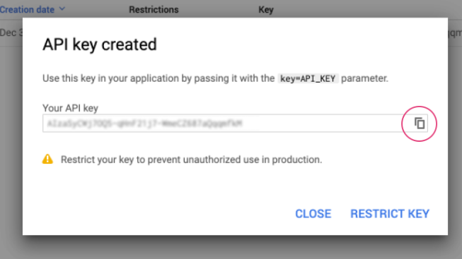 API Key.