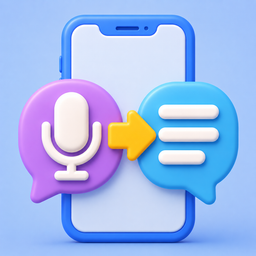 Speech To Text Bubble Mobile 