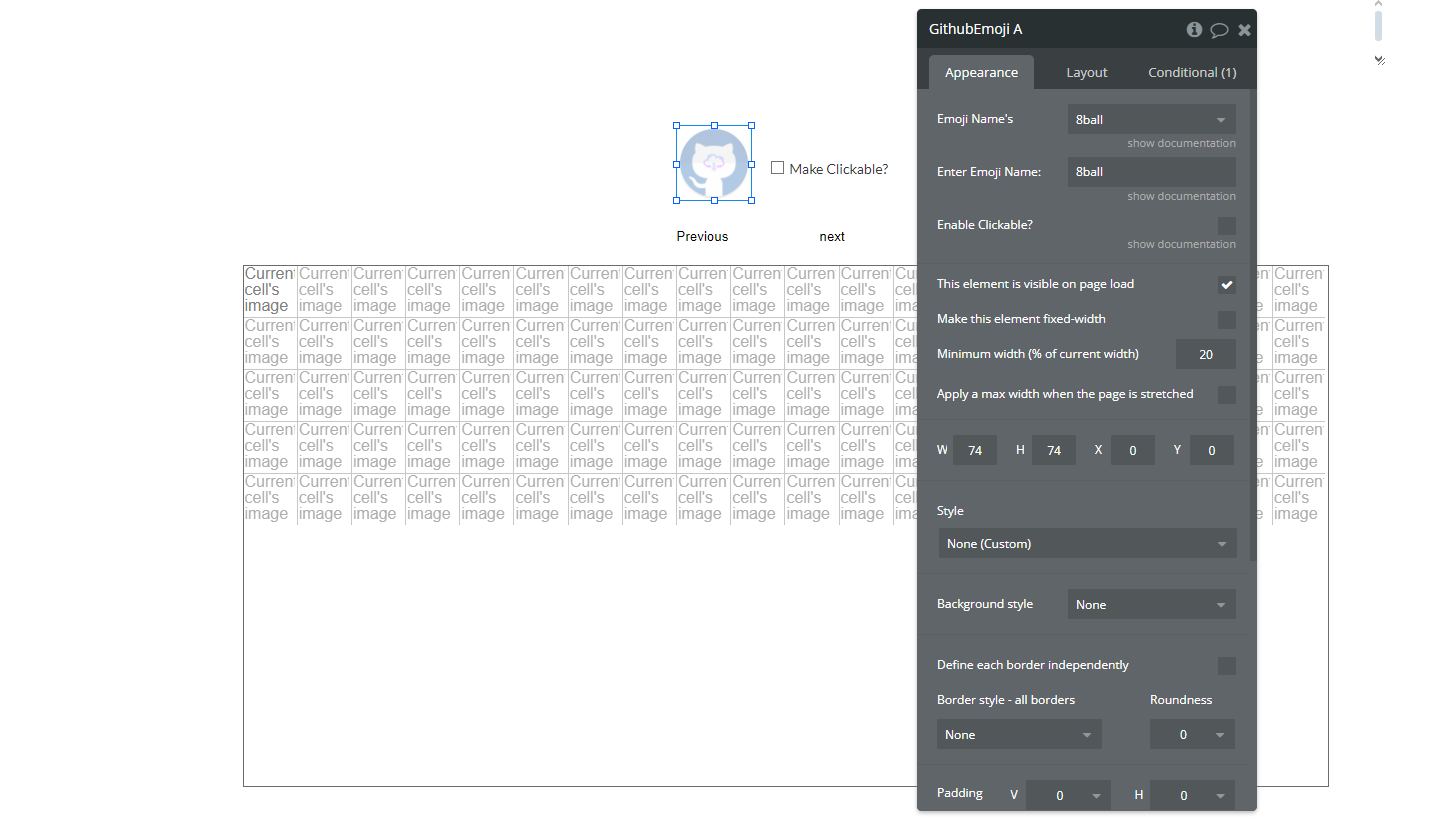 Element - GitHub Emoji.