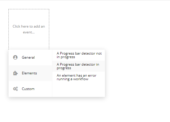 Workflow event → A Progress Bar Detector In Progress.