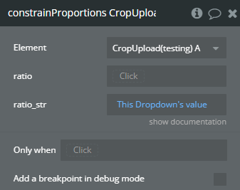 Workflow Action: constrainProportions