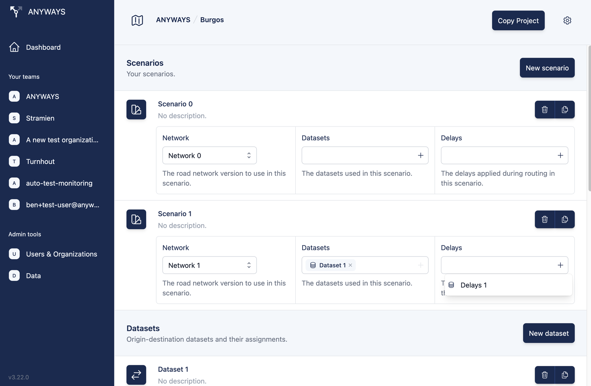 Once delays are in your project you can use them in a scenario.