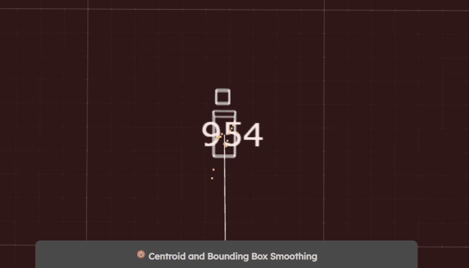 Bounding box smoothing on