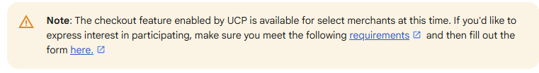 Google se permet pour l’instant de cherry pick les acteurs éligibles pour UCP. 