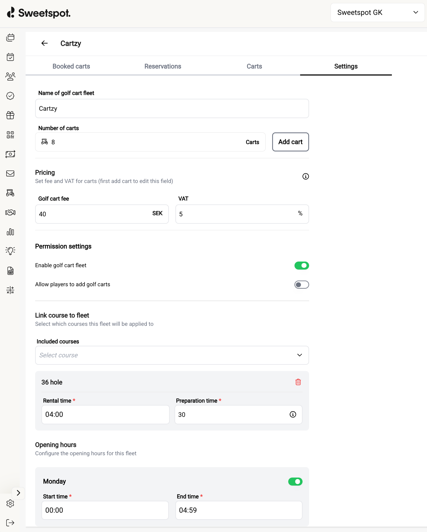NEW SETTINGS VIEW