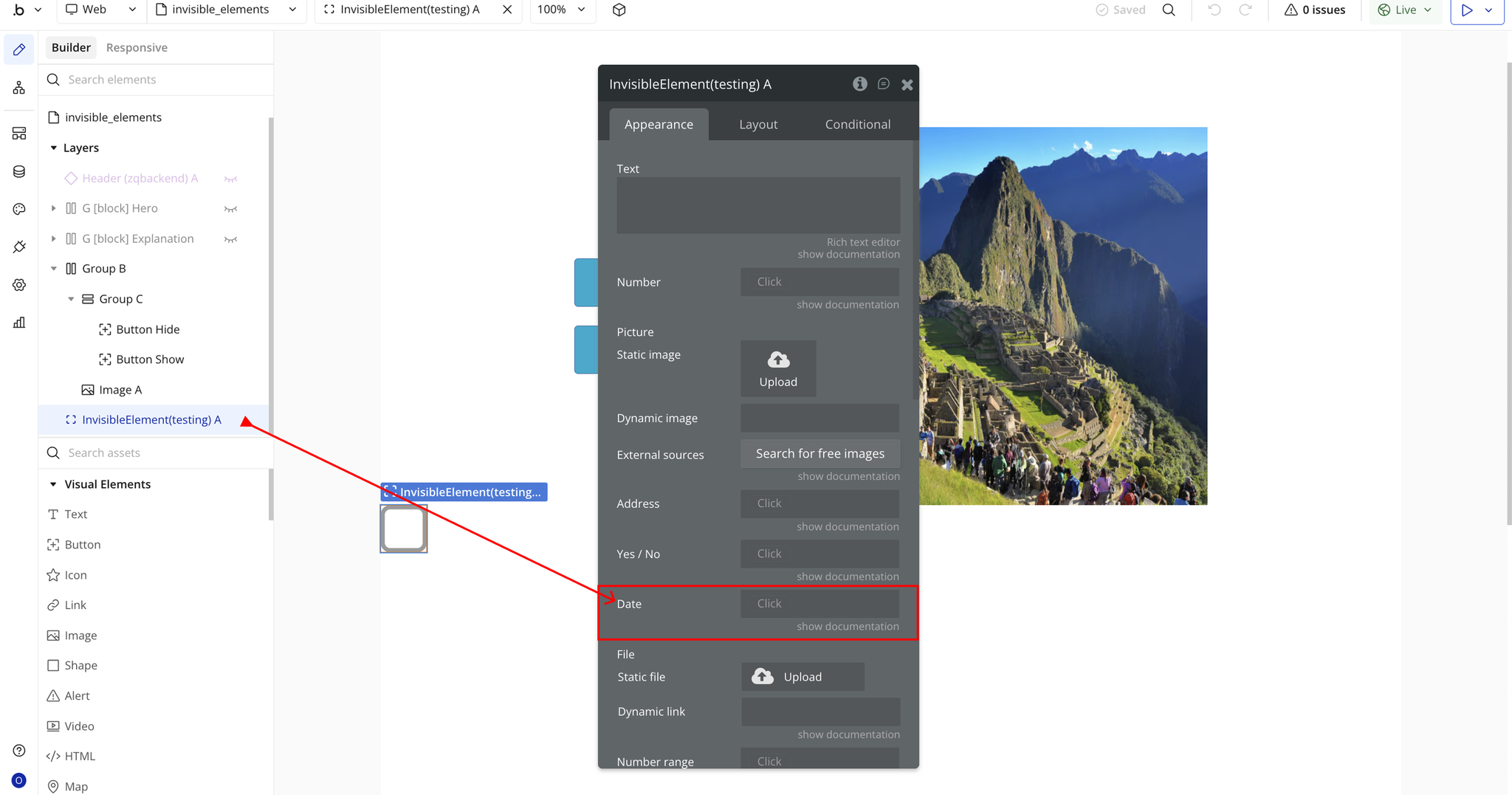 Image without caption