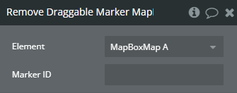 Workflow action → Remove Draggable Marker.