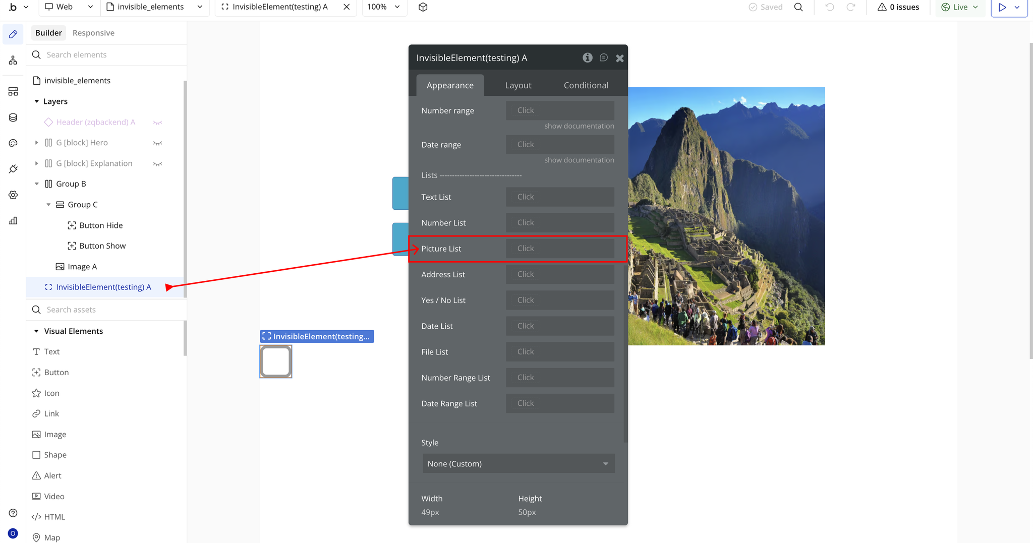 Image without caption