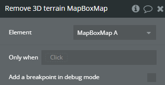 Workflow action → Remove 3D Terrain.