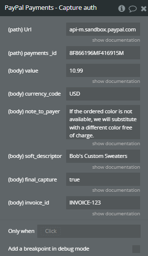 Plugin Action → Capture authorized payment.