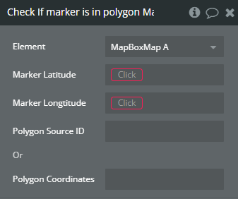 Workflow action → Check If Marker Is In Polygon.
