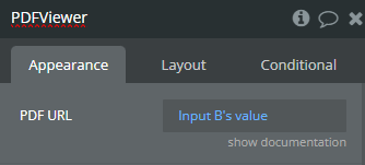 Element properties → PDF Viewer.