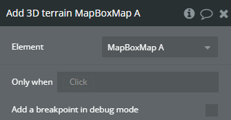 Workflow action → Add 3D Terrain.