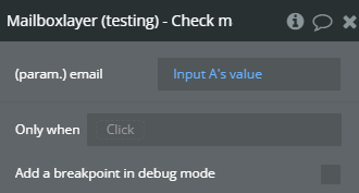 Plugin action → Check mail.