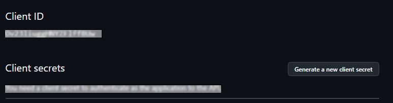 Github → Settings.