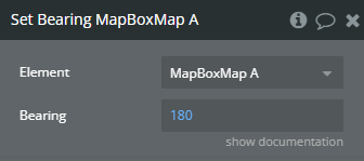 Workflow action → Set Bearing.