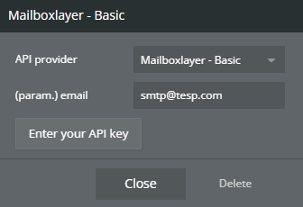 Plugin data → Basic.