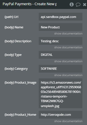 Plugin Action → Create New products.