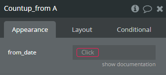 Element properties → Countup_from.