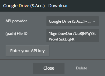 Plugin data → Download file.