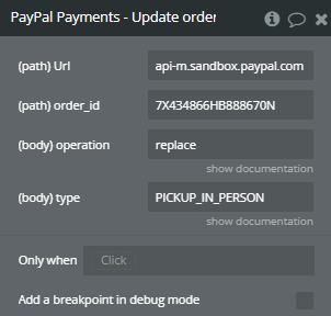 Plugin Action → Update order shipping type.