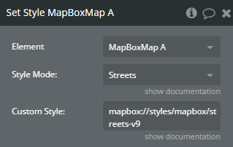 Workflow action → Set Style.
