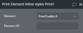 Workflow action → Print Element Inline Styles.