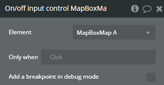 Workflow action → On/Off Input Control.