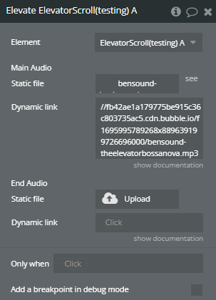 Workflow action → Elevate.