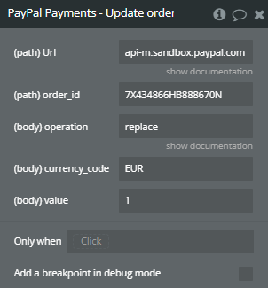 Plugin Action → Update order amount.
