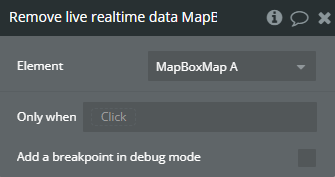 Workflow action → Remove Live Realtime Data