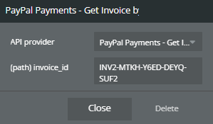 Plugin Data → Get Invoice by ID.