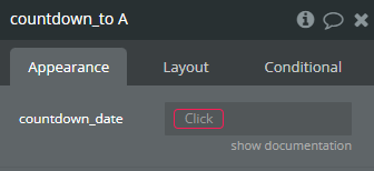 Element properties → Countup_from.