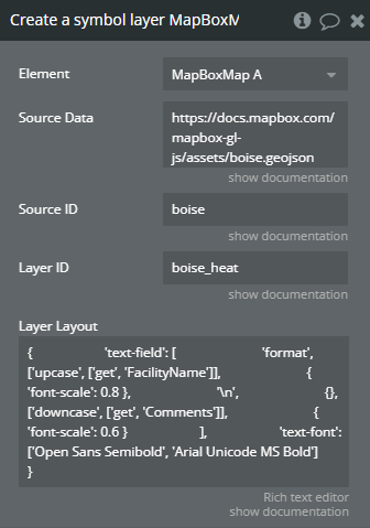 Workflow action → Create A Symbol Layer.