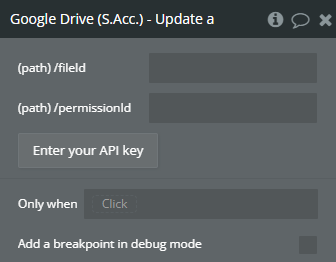 Plugin action → Update a User’s Permission (Read).
