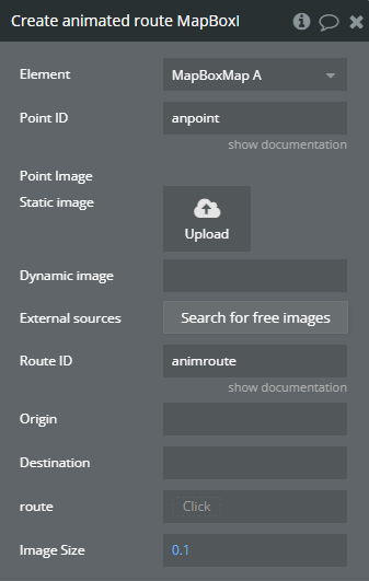 Workflow action → Create Animated.