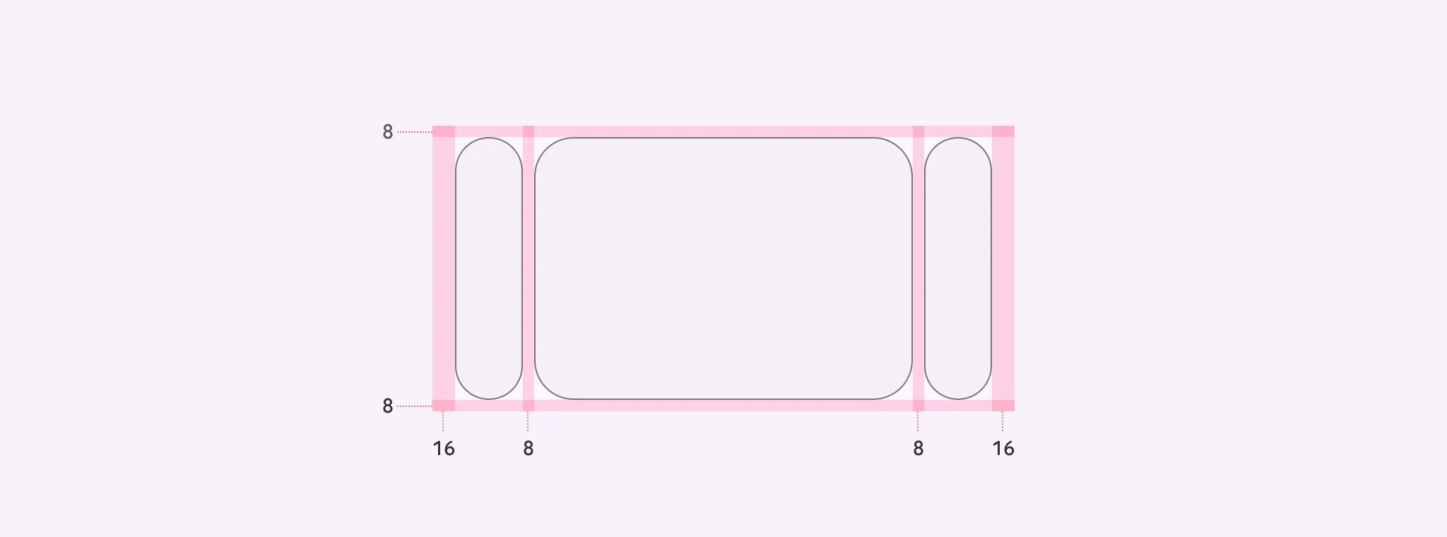 Center-aligned hero carousels have padding on both sides of the container
