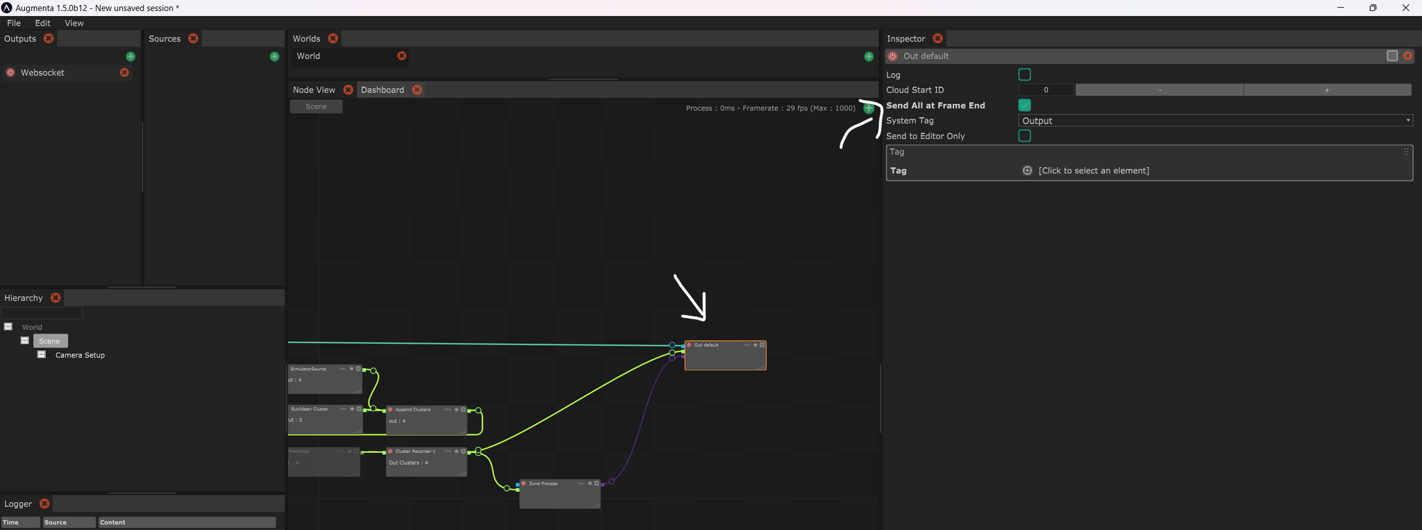 Advanced interface view