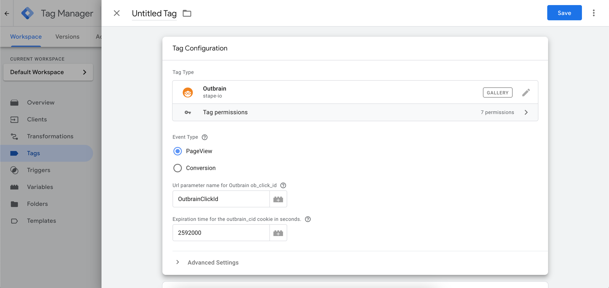 Intégration S2S du PageView