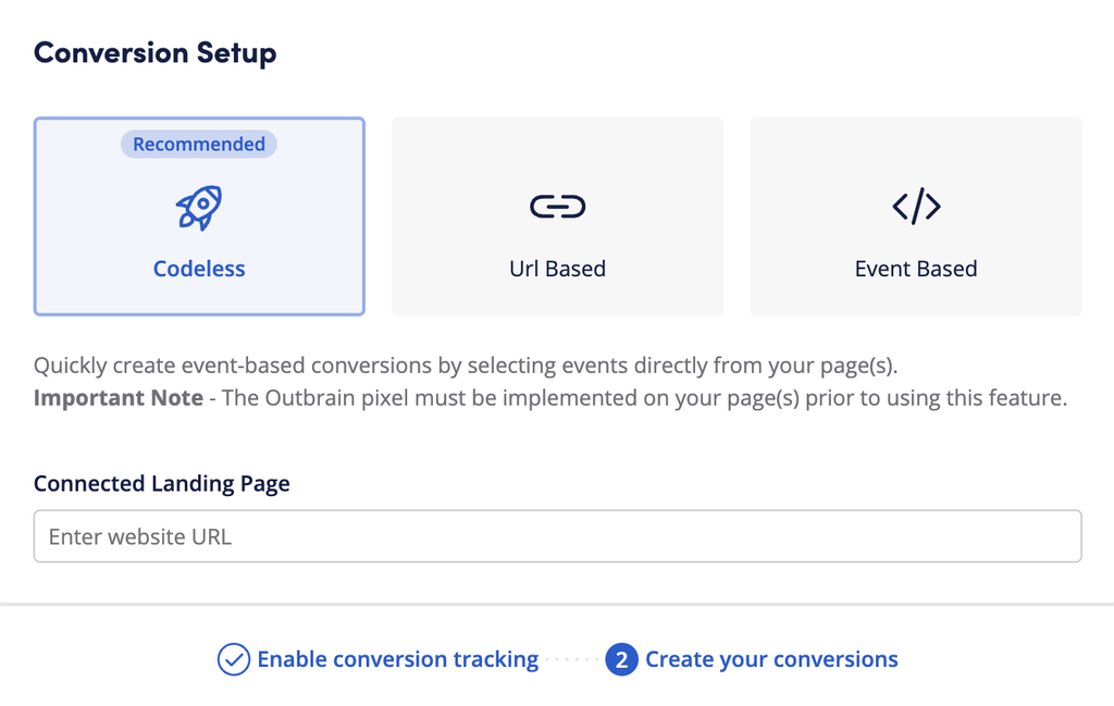 Conversion Codeless
