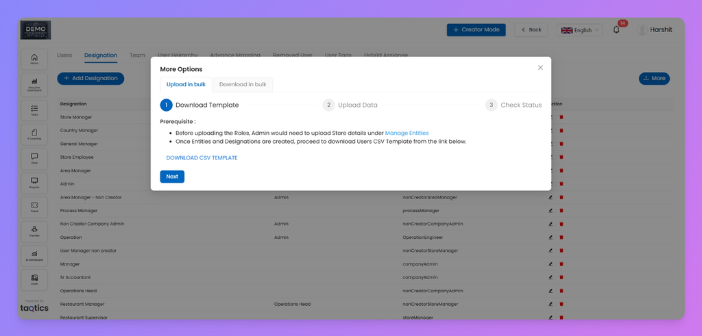 Adding Teams & Users