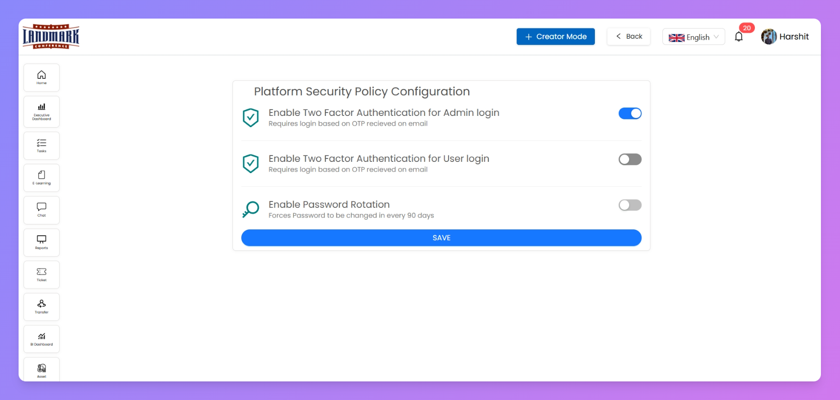 Security Settings