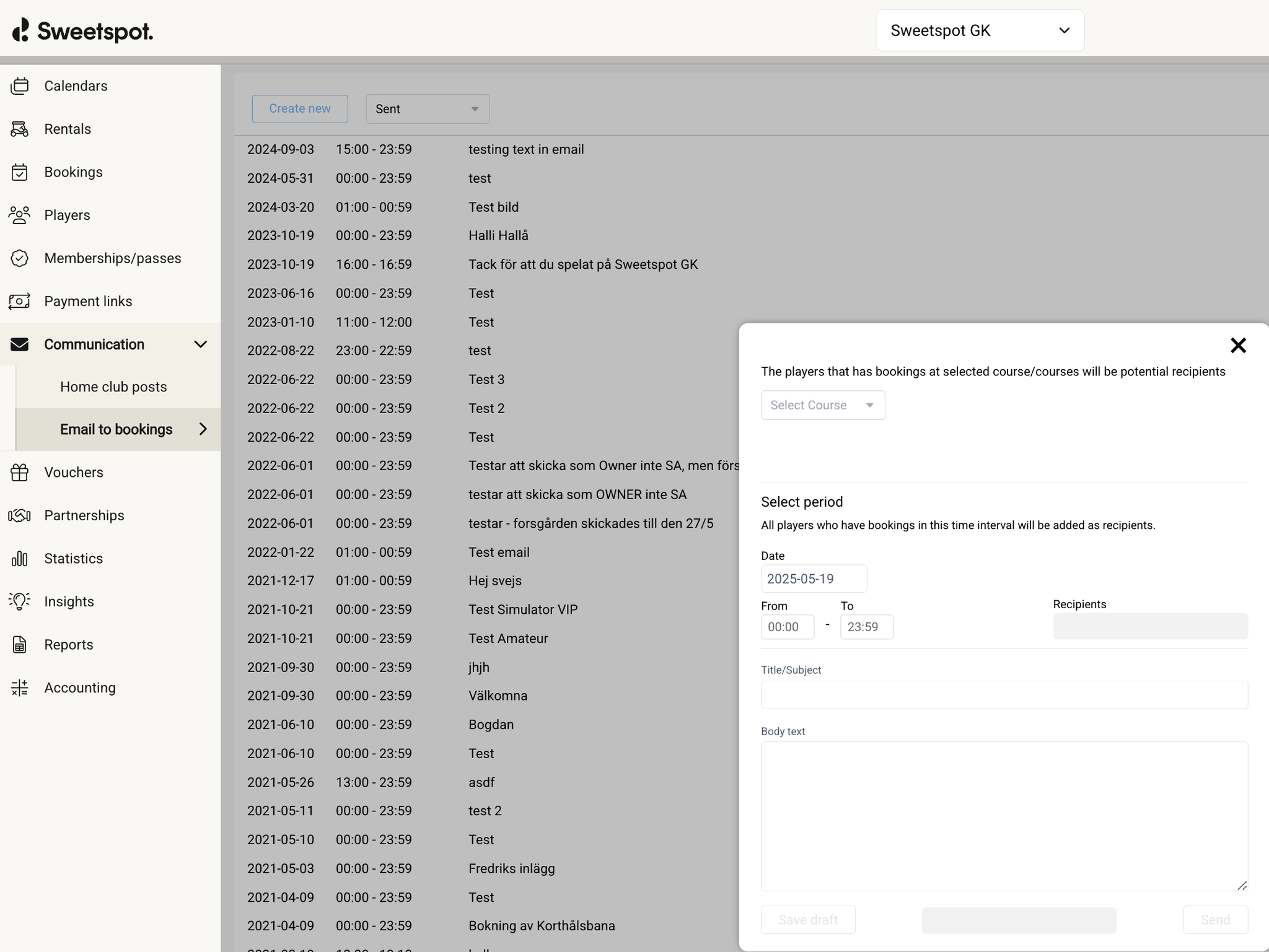OLD - EMAIL TO BOOKINGS