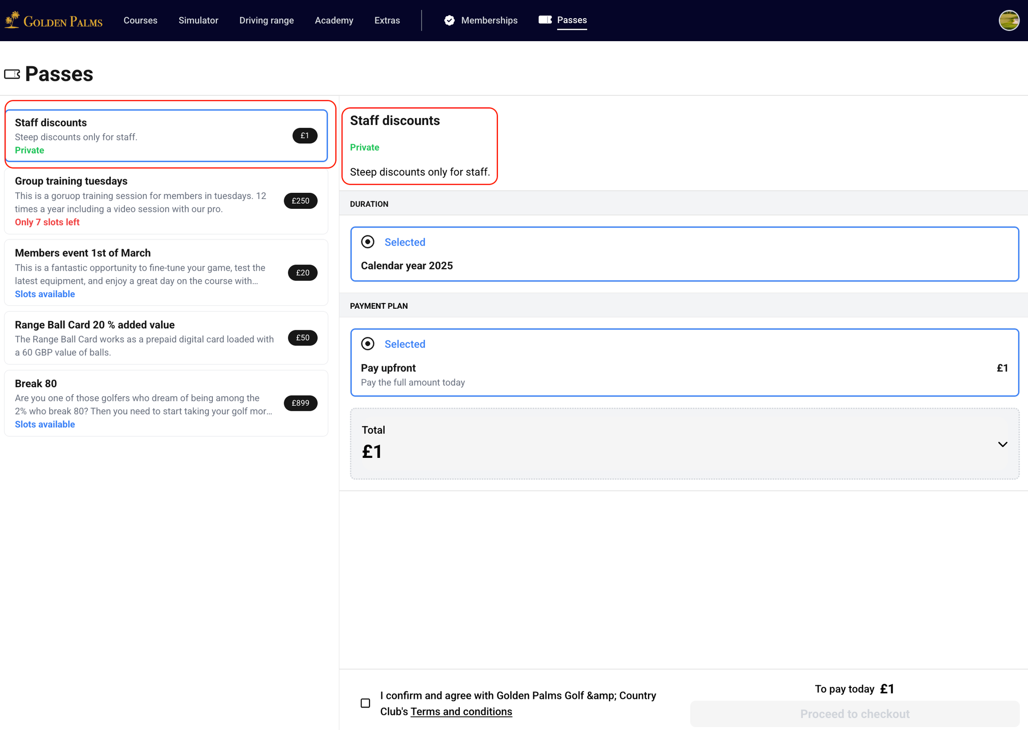 PRIVATE checkout link