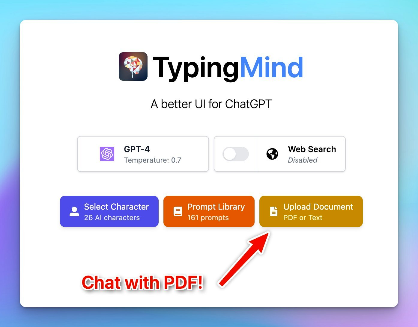 Chat with PDF 🔥, Rebuilt Web search + Voice Input and More ...