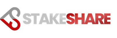 Stakeshare Logo Horizontal for Light and Dark Backgrounds